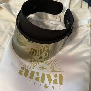 Araya visor in Champagne with dustbag visor brand new sun protection